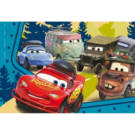 Lisciani Disney Cars - 24-delige dubbelzijdige maxi-vloerkleurenpuzzel