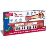 Bontempi Mini-Keyboard- und Karaoke-Mikrofon-Set – Spielzeug-Keyboard