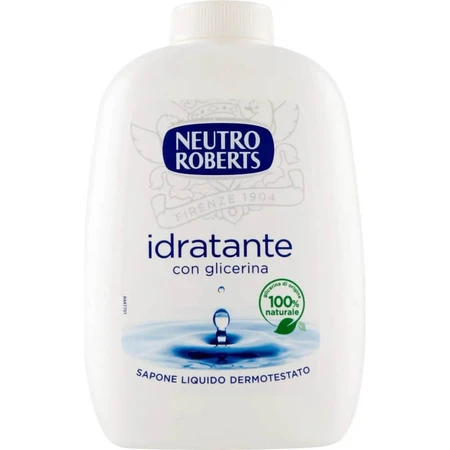 Neutro Roberts Feuchtigkeitsspendende Flüssigseife mit Glycerin – 200 ml Nachfüllpackung