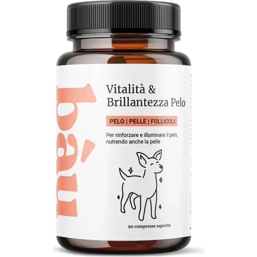 Bau Cosmetics: Vitalidad y brillo para el pelaje, 90 comprimidos: un complemento alimenticio para el pelaje de los perros