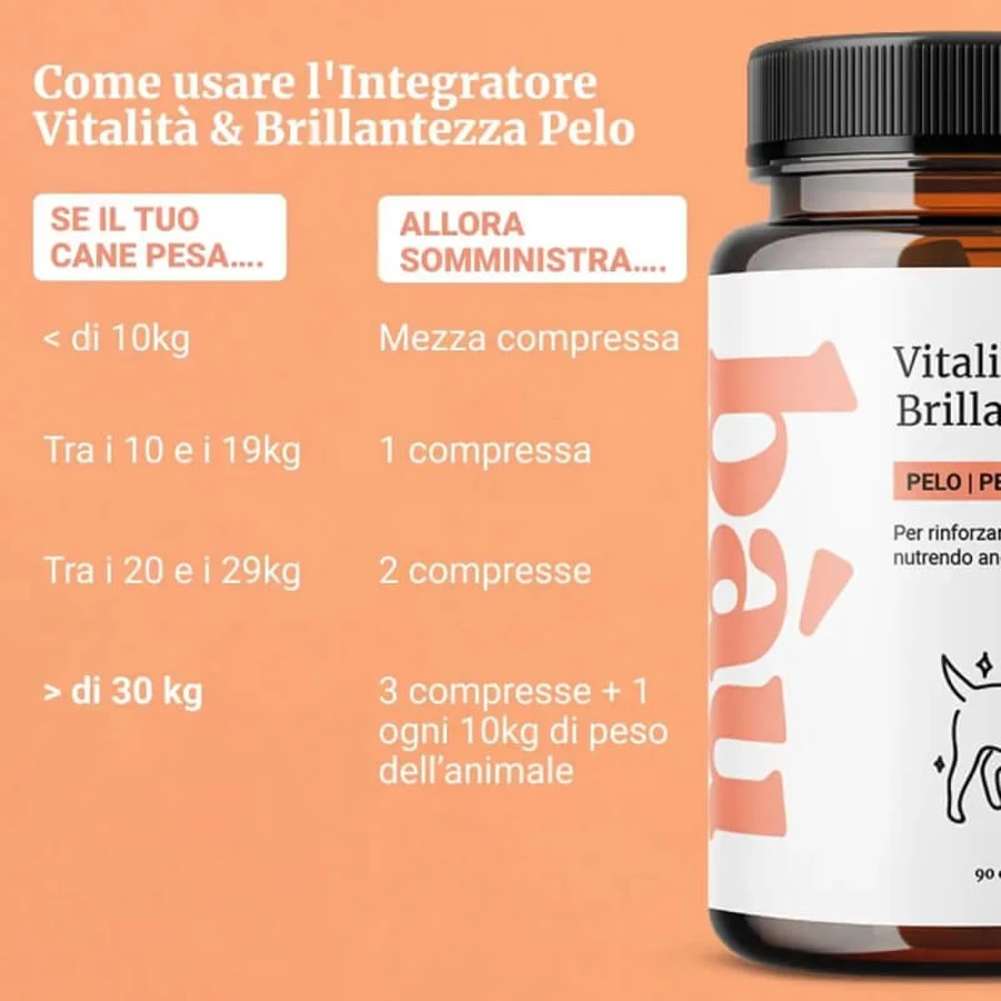 Bau Cosmetics: Vitalidad y brillo para el pelaje, 90 comprimidos: un complemento alimenticio para el pelaje de los perros