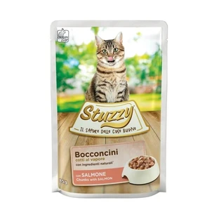 Stuzzy Salmon Bites - Volledig voer voor volwassen katten, 85 g