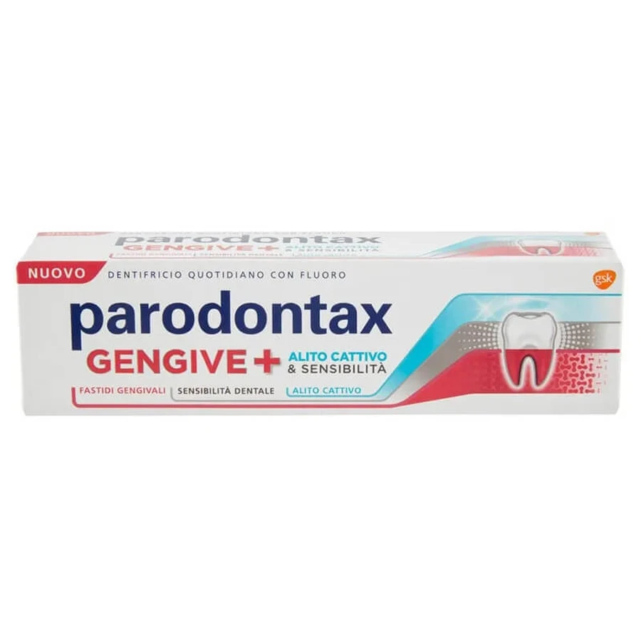 Parodontax Gingii + respirație urât mirositoare și sensibilitate – pastă de dinți pentru uz zilnic 75 ml