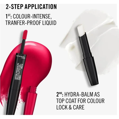 Rimmel Provocalips – 2-Step-Flüssig-Lippenstift Nr. 500 „Kiss the Town Red“