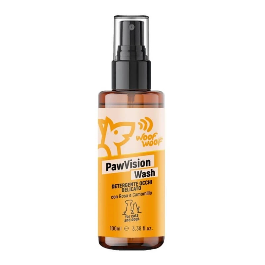 Woof woof Pawvision Wash - Milde oogreiniger voor honden en katten, 100 ml