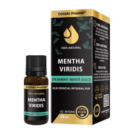 Puro olio essenziale di menta dolce, 10 ml, Cosmopharm