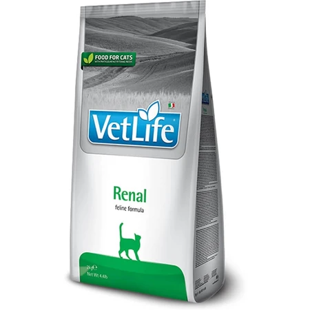 Farmina Vet Life Renal Feline Formula - Alimento dietético completo para gatos con insuficiencia renal, 5 kg
