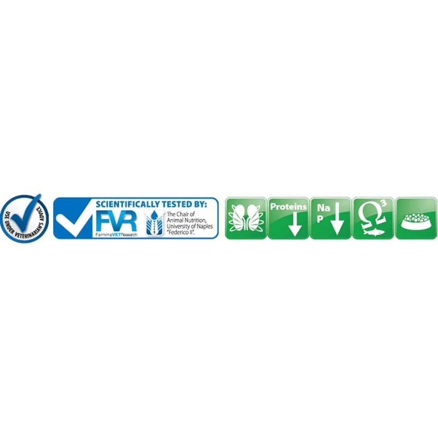 Farmina Vet Life Renal Feline Formula - Alimento dietético completo para gatos con insuficiencia renal, 5 kg
