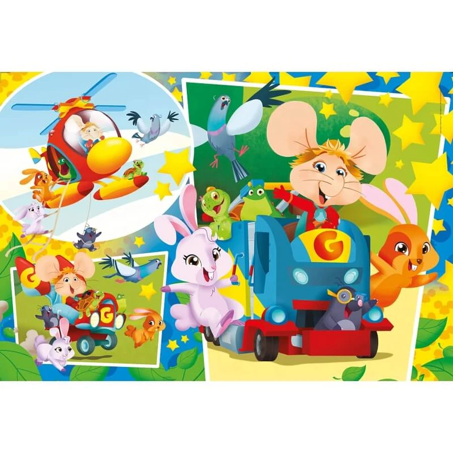 Clementoni Topo Gigio-puzzel, 104 stukjes, 62 x 42 cm
