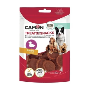 Camon Treats &amp; snacks monetine anatra - snack per cani adulti 100 gr