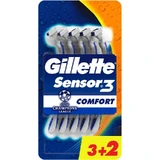 Gillette Sensor3 Comfort - 5 disposable razors with 3 blades for a comfortable shave