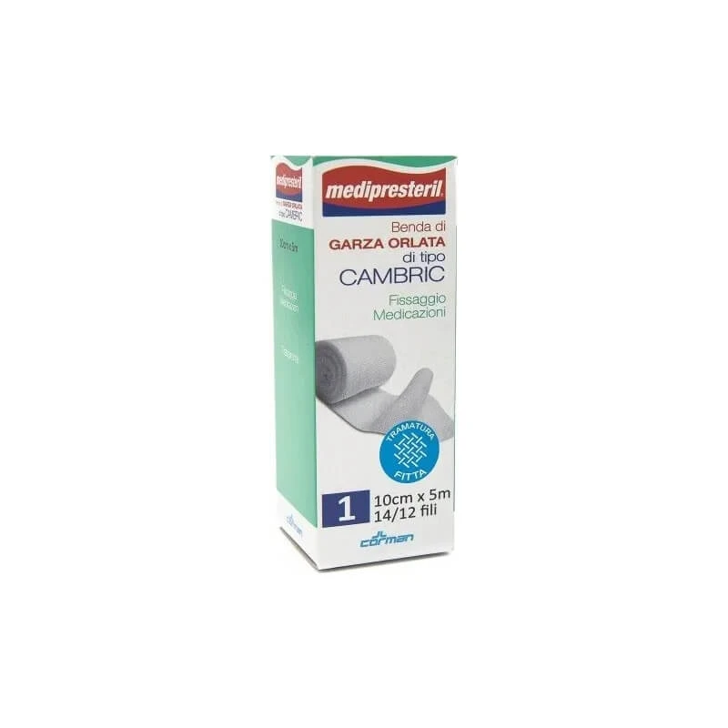 Medipresteril omzoomd verband, 10 cm x 500 meter