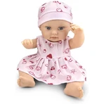 Moni Trade Moni-Puppe mit Teddybär und rosa Kleid, 30 cm