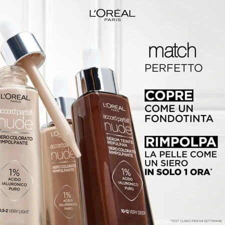 L'Oréal Paris Accord Parfait Nude - Sérum teinté repulpant - N° 5-6 Brun moyen