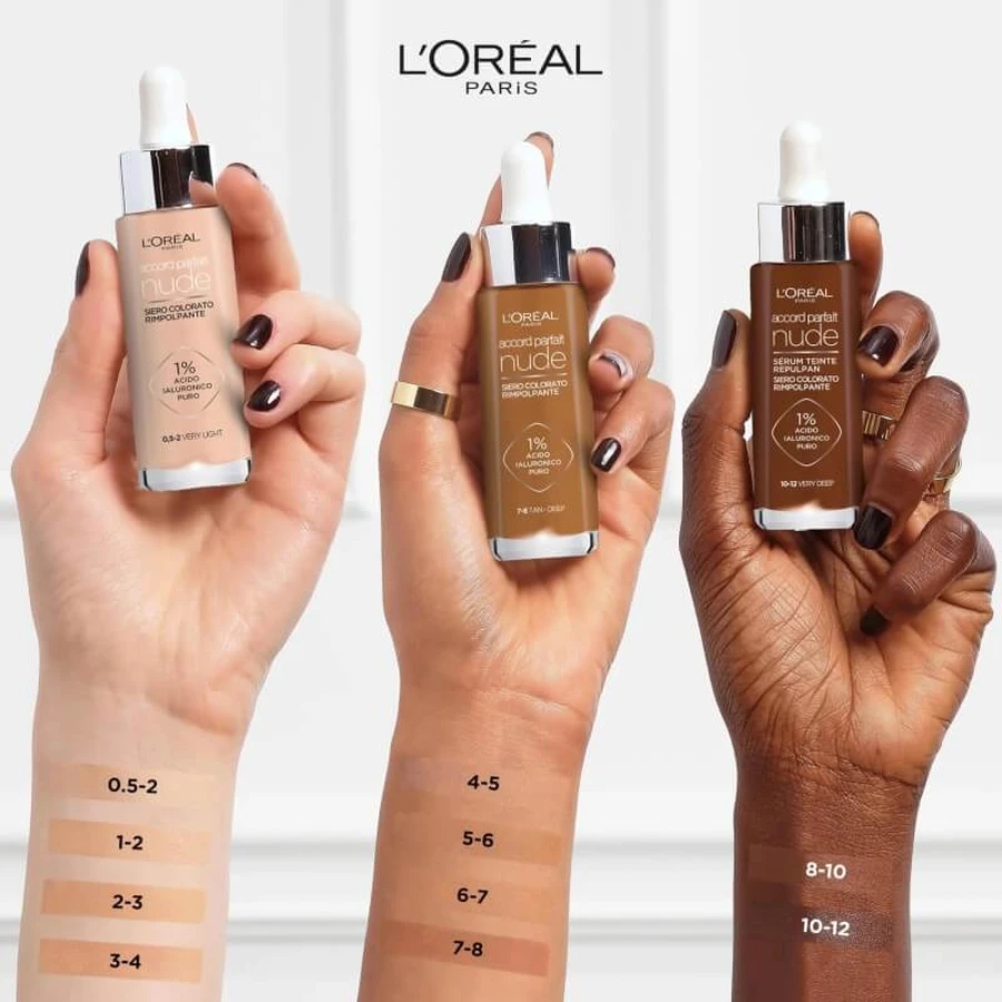 L'Oréal Paris Accord Parfait Nude - Sérum teinté repulpant - N° 5-6 Brun moyen