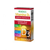 Vitamin D3, 3200 IU, 30 tablets, Béres