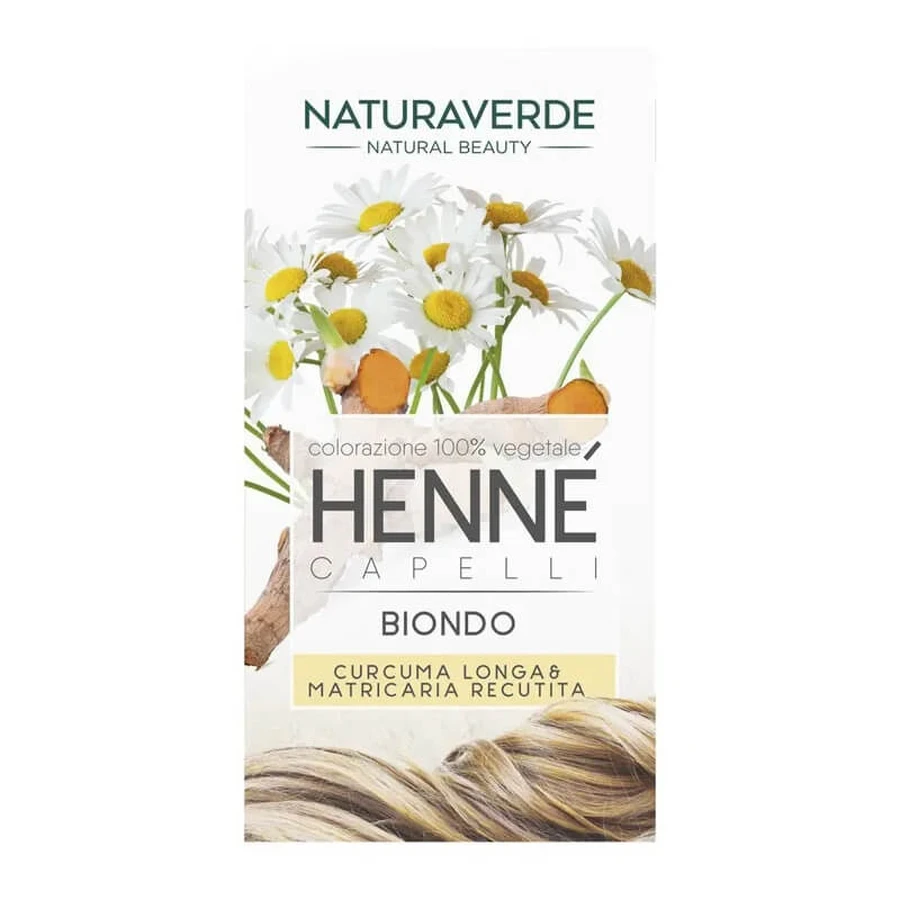 Tinte para el pelo Naturaverde Henna - Rubio