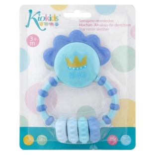 Kiokids Prince bijtring 3 maanden+ - Blauw