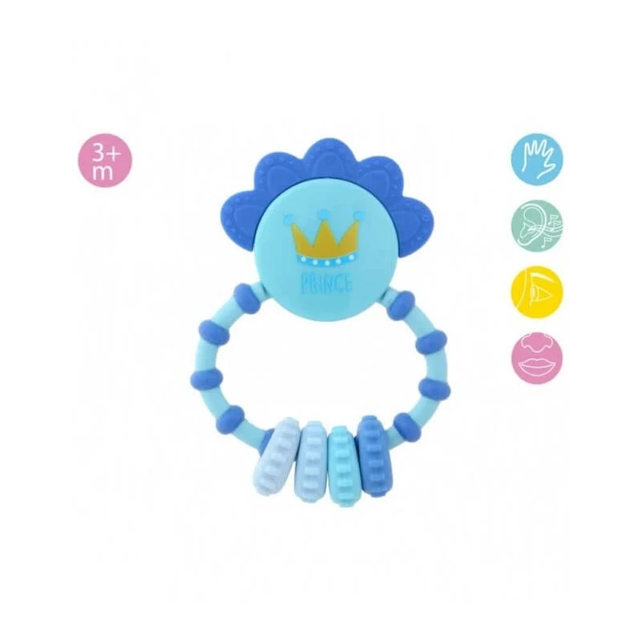 Kiokids Prince bijtring 3 maanden+ - Blauw