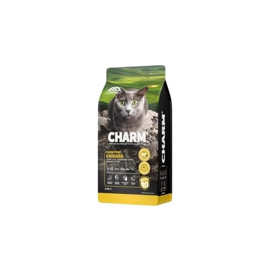 Charm Cage-free Chicken - Compleet kattenvoer voor katten van alle leeftijden, 2 kg