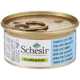 Schesir Tonnetto au rouget en bouillon - Aliment complet pour chat, 70 g