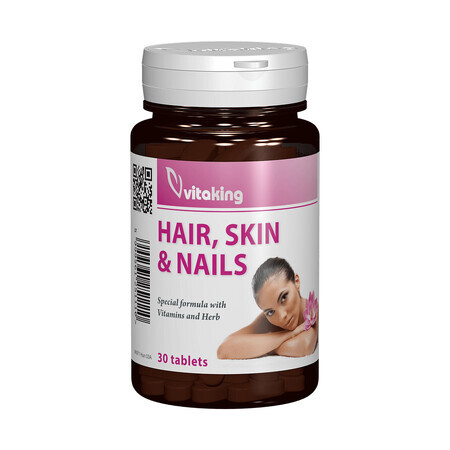 Natural supplement for hair, skin and nails 30 cpr, Vitaking 