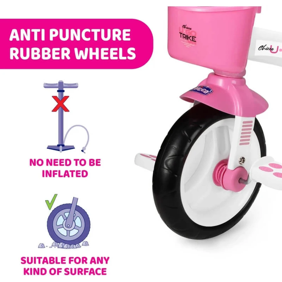 Chicco u-go driewieler voor kinderen, roze, vanaf 18 maanden