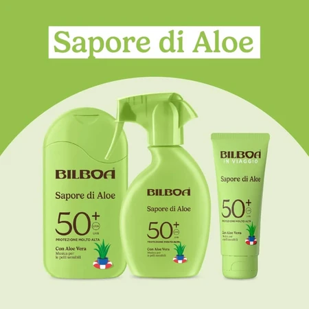 Bilboa Zonnebrandcrème SPF 50+ met aloë-geur, zeer hoge bescherming, 200 ml