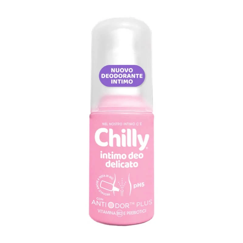 Chilly Gentle Intimate Deodorant, pH 5, met vitamines en prebiotica, 50 ml
