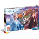 Clementoni Frozen 2-puzzel, 104 stukjes, 62 x 42 cm