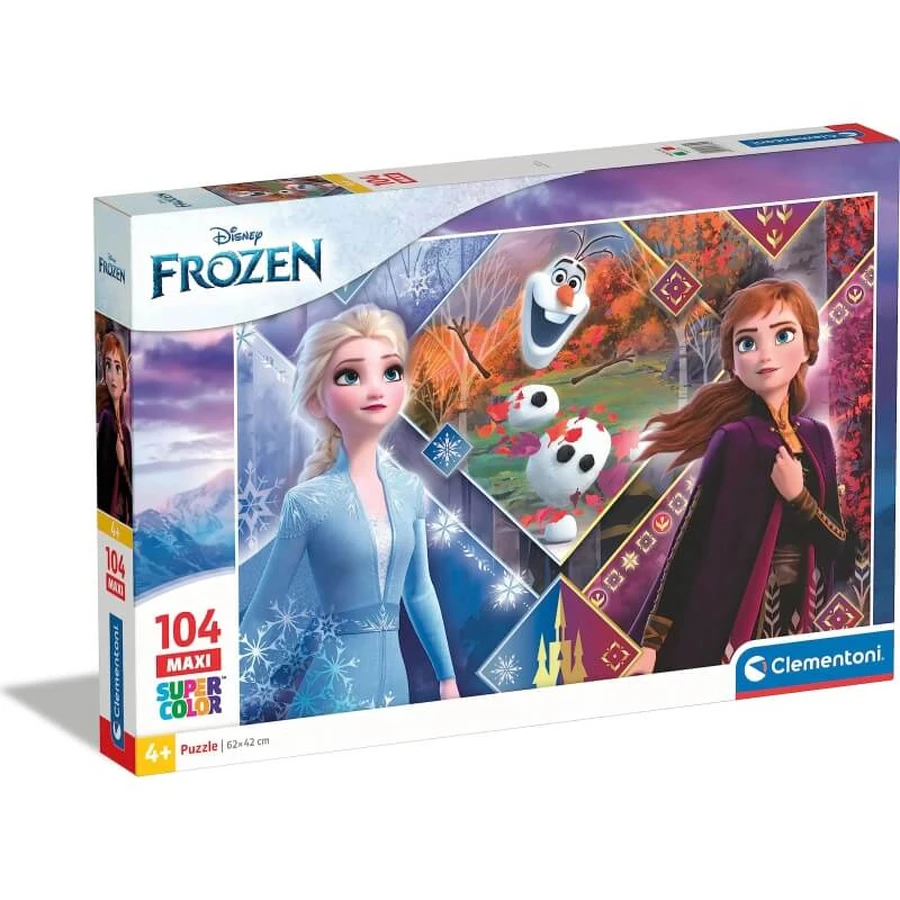 Clementoni Frozen 2-puzzel, 104 stukjes, 62 x 42 cm