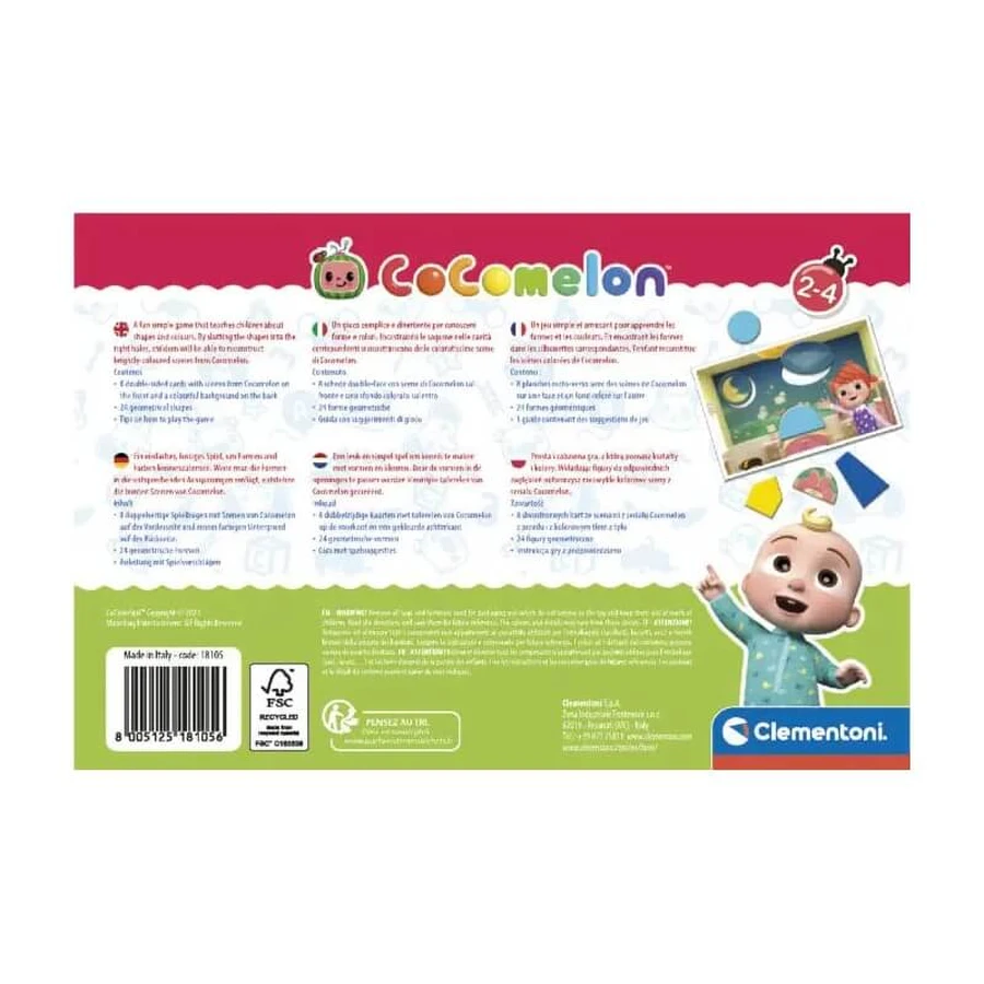 Clementoni Cocomelon Shapes Party - Educational Game