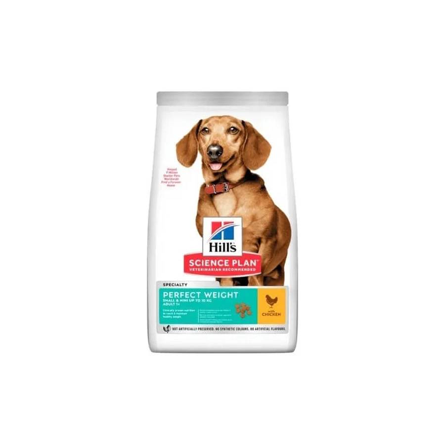 Hill's Perfect Weight Small &amp; Mini Adult - Droogvoer voor volwassen honden met kip, 1,5 kg
