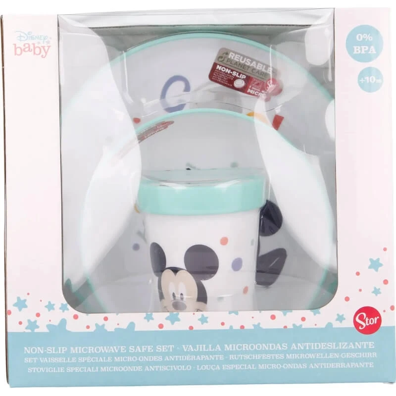 Stor Disney Baby Mickey Mouse - Voedingsset 10m+