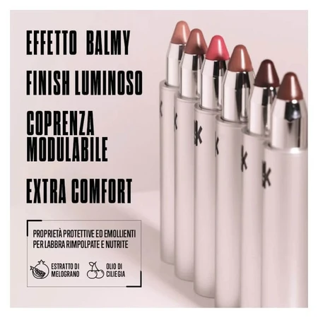 Veralab Overskin Click 'n' Kiss - Glanzende lippenstift met een balsemachtige finish, nr. 05 Sugar Berry