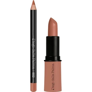 Diego dalla Palma Lip Contour Kit-cadeauset - lippenstift + lippotlood, 12 cm, nr. 502 Warm Sand