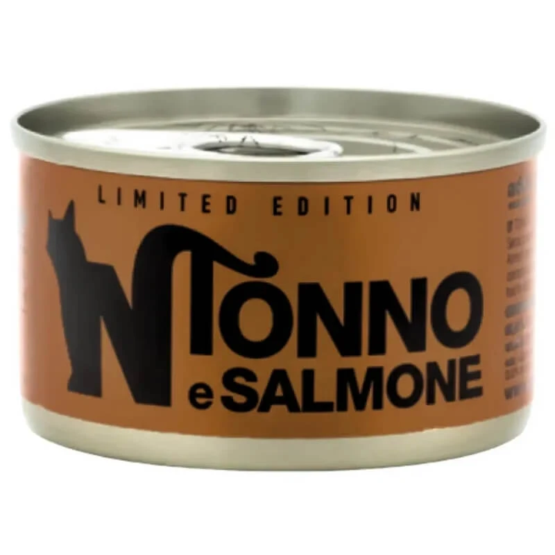 Natural Code Limited Edition Tonijn en Zalm - Aanvullend voer voor volwassen katten, 85 g