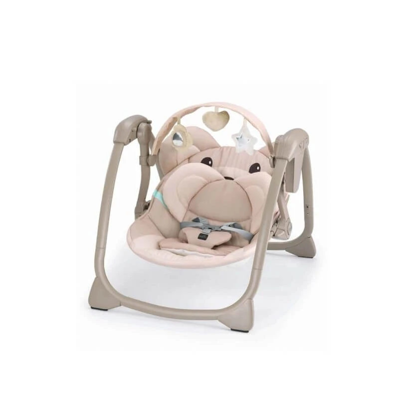 Cam Midi - Schommelstoel met verstelbare rugleuning en melodietjes, kleur 264: Beige puppy’s