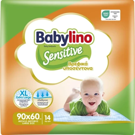 Babylino Sensitive – 14 wkładów chłonnych, 90 x 60 cm: ceny i cechy