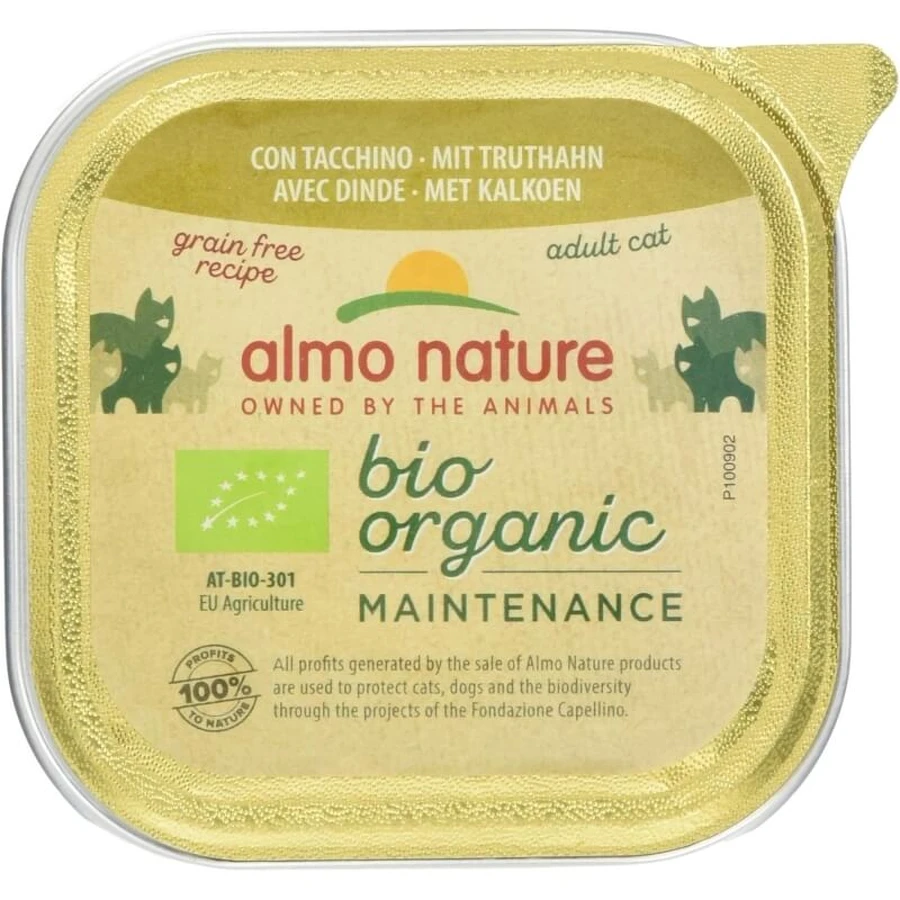 Almo Nature Bioorganic Maintenance Turkey – karma mokra dla dorosłych kotów, 85 g: ceny i cechy