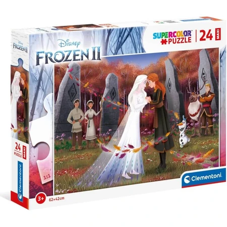 Clementoni Supercolor - Maxi-puzzel met 24 stukjes: Frozen 2