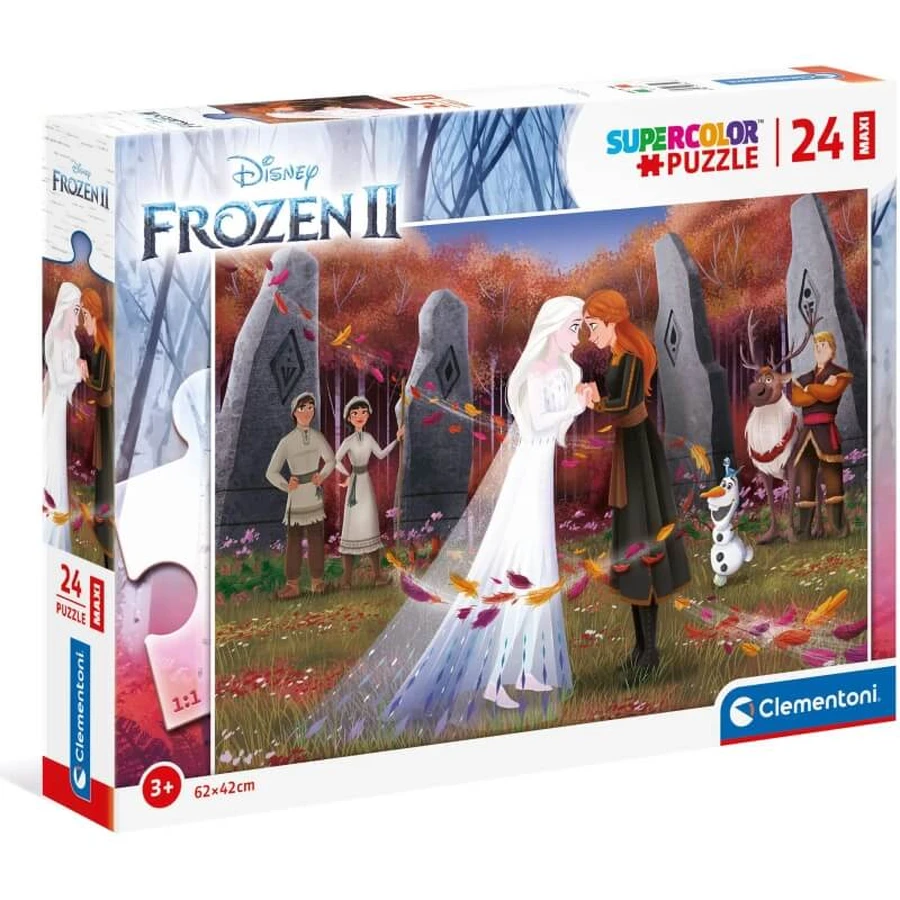 Clementoni Supercolor - Maxi-puzzel met 24 stukjes: Frozen 2