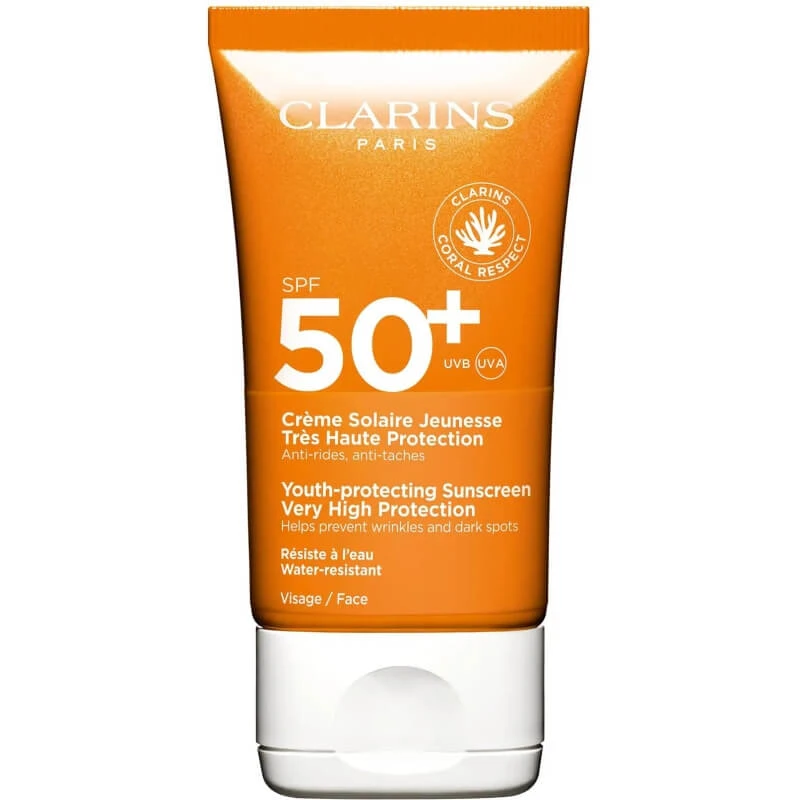 Clarins Gezichtszonnebrandcrème SPF 50+ Jeunesse Très Haute Protection (Zeer hoge bescherming) 50 ml