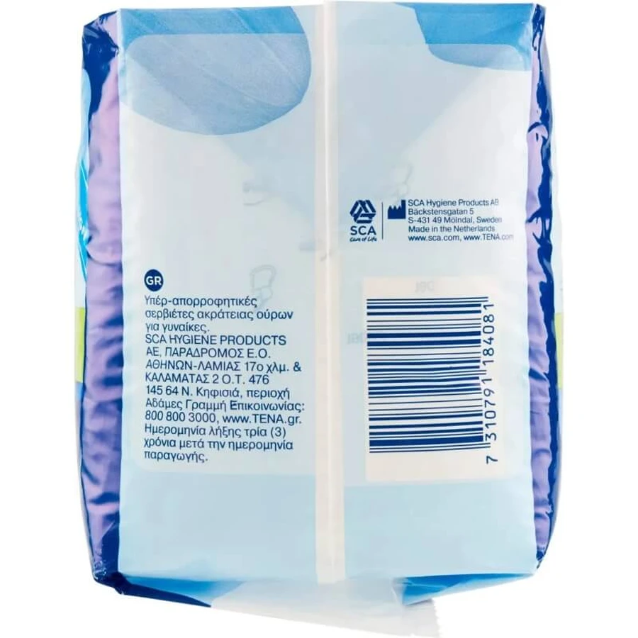 Tena Lady - 15 compresas superabsorbentes para la incontinencia urinaria