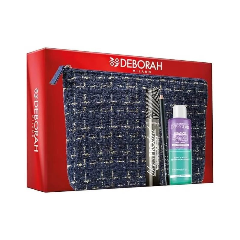 Deborah Mascara Like a Pro Tint + 24-uurs oogpotlood + tweefasige make-upremover + make-upzakje