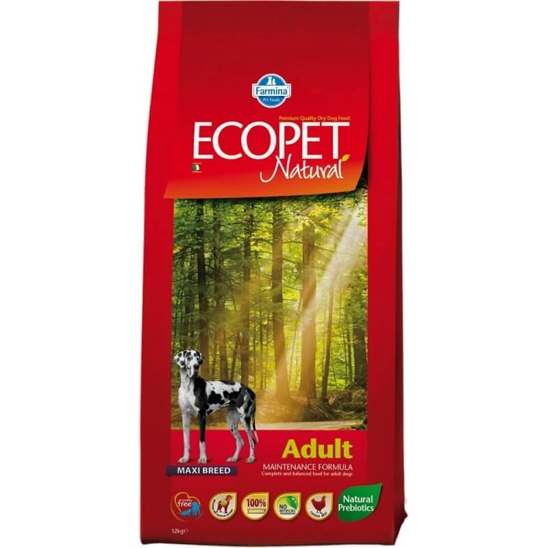 Farmina Ecopet Natural Adult Maxi Chicken - Volledig voer voor volwassen honden, 12 kg