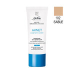 Aknet Comfort Cover 102 Base de maquillaje Sable para pieles acnéicas, 30ml, Bionike