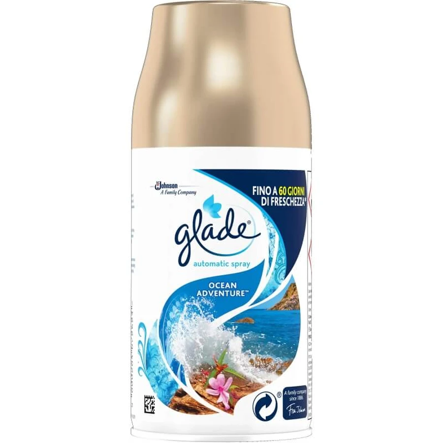 Ambientador automático Glade - Recambio «Aventura en el océano», 269 ml