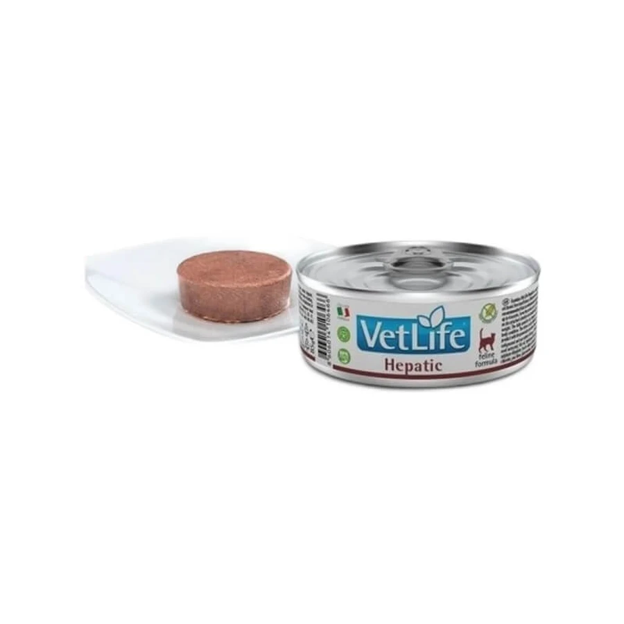 Farmina Vet Life Hepatic - Alimento dietético completo para gatos con insuficiencia hepática, 85 g