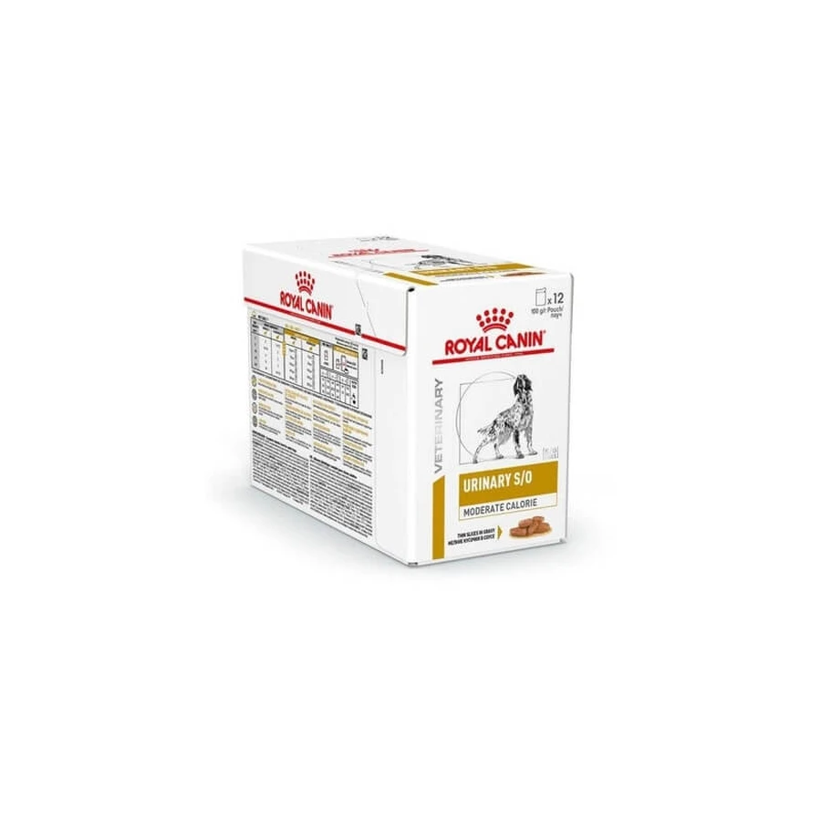 Royal Canin Urinary S-O - Compleet dieetvoeding voor honden met struvietstenen, 12 zakjes van elk 100 g
